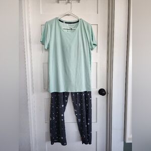 Sonoma Mint Green Sleepwear Set, T-shirt, and Pants